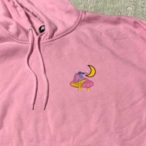 A.Lab “Take a Trip” Pink Oversized Hoodie -L - Picture 4 of 8